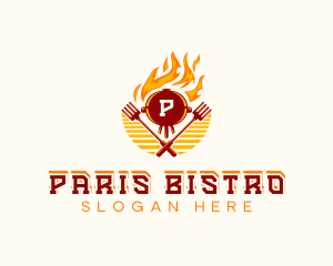 Fire Grill Barbecue  logo design