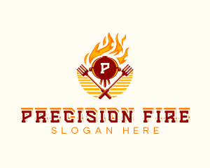 Fire Grill Barbecue  logo design