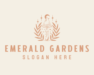 Natural Organic Mushroom logo design