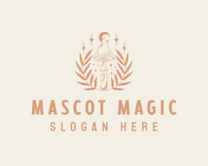 Natural Organic Mushroom logo design