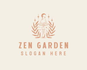 Natural Organic Mushroom logo design