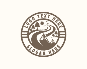 Travel - Eco Park Camping logo design