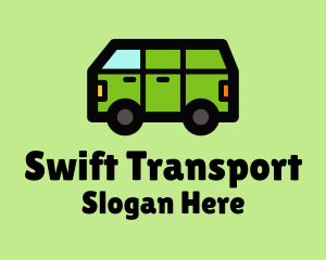 Camper Van Transport  logo design