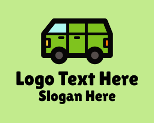 Green - Camper Van Transport logo design