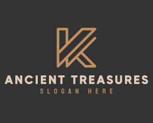 Luxury Modern Brand Letter K logo design