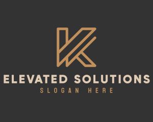 Luxury Modern Brand Letter K logo design