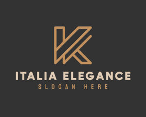 Luxury Modern Brand Letter K logo design