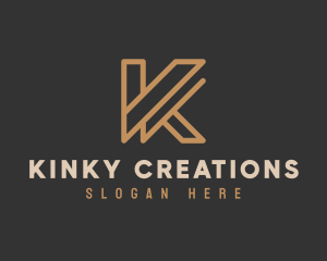 Luxury Modern Brand Letter K logo design