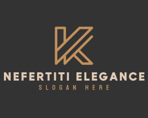 Luxury Modern Brand Letter K logo design