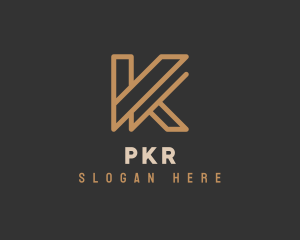 Luxury Modern Brand Letter K logo design