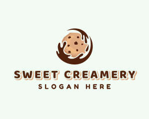 Chocolate Cookie Dessert logo design