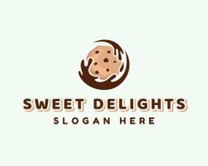 Chocolate Cookie Dessert logo design