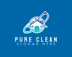 Power Wash Roof Cleaning logo design