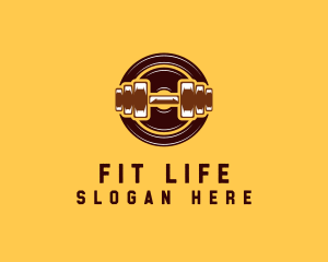 Dumbbell Exercise Fitness logo design