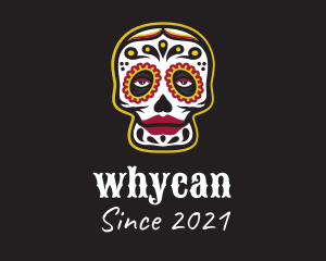 Tour Guide - Ornate Mexican Skull logo design