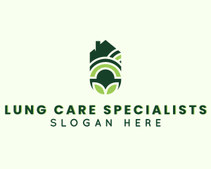 House Gardening Plant logo design