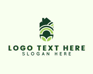 House Gardening Plant Logo