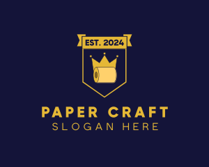 Toilet Paper Crown logo design