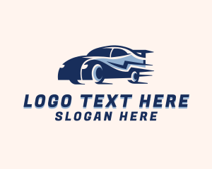 Fast Racing Car Logo