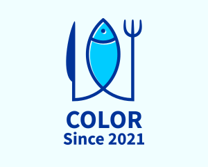 Cutlery - Seafood Fine Dining logo design