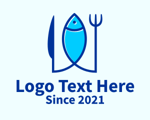 Knife - Seafood Fine Dining logo design