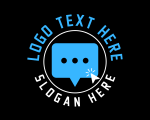 Message - Digital Chat Application logo design