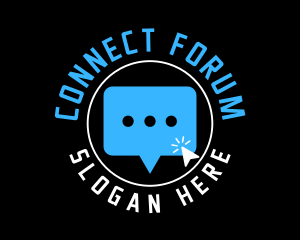 Forum - Digital Chat Application logo design