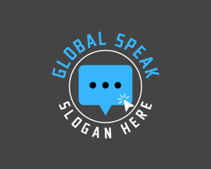 Translation - Digital Chat Application logo design