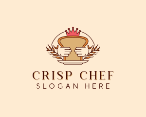 Crown Wheat Bread logo design