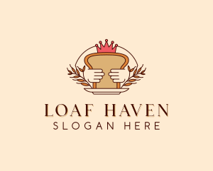 Loaf - Crown Wheat Bread logo design