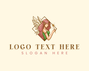 Pixie - Magical Mythical Fairy logo design