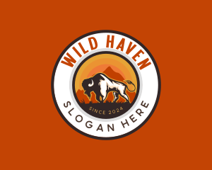 Wild Bison Mountain logo design