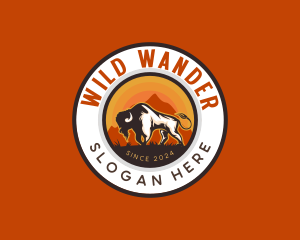 Wild Bison Mountain logo design