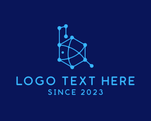 Data - Digital Connection Letter B logo design