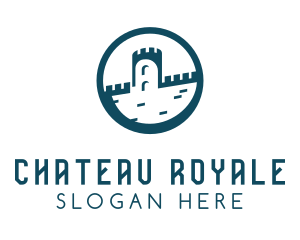 Castle Fort Royal Tower logo design