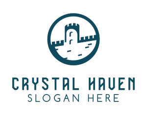 Castle Fort Royal Tower logo design