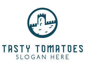 Castle Fort Royal Tower logo design