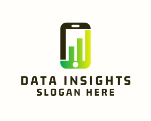 Stats - Phone Stocks Chart logo design