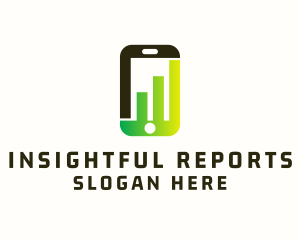 Report - Phone Stocks Chart logo design