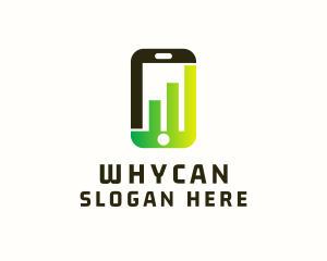 Stocks - Phone Stocks Chart logo design