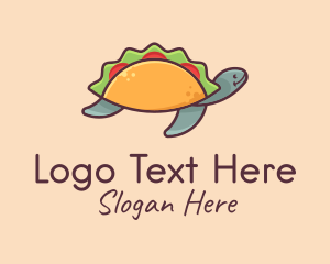 Mexican Taco Turtle Logo