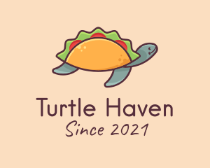 Mexican Taco Turtle logo design