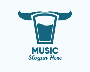 Simple - Milk Glass Horns logo design