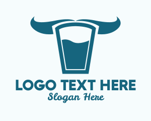 Milk Glass Horns  Logo
