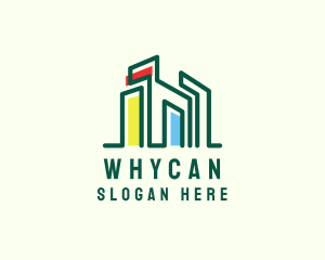 Office - Modern Window Building logo design