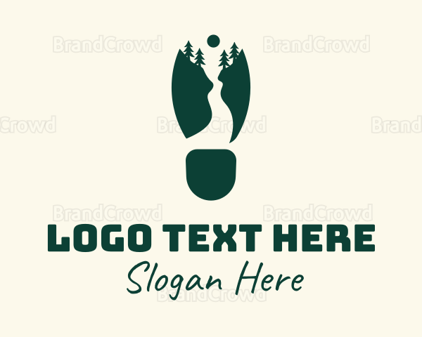 Outdoor Camping Footprint Logo