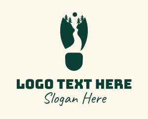 Sneaker - Outdoor Camping Footprint logo design