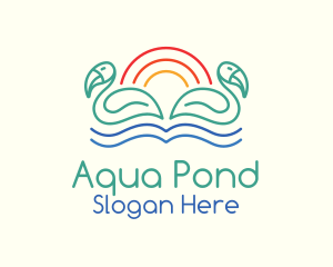 Pond - Tropical Summer Birds logo design