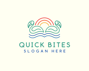 Tropical Summer Birds logo design