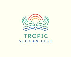 Tropical Summer Birds logo design